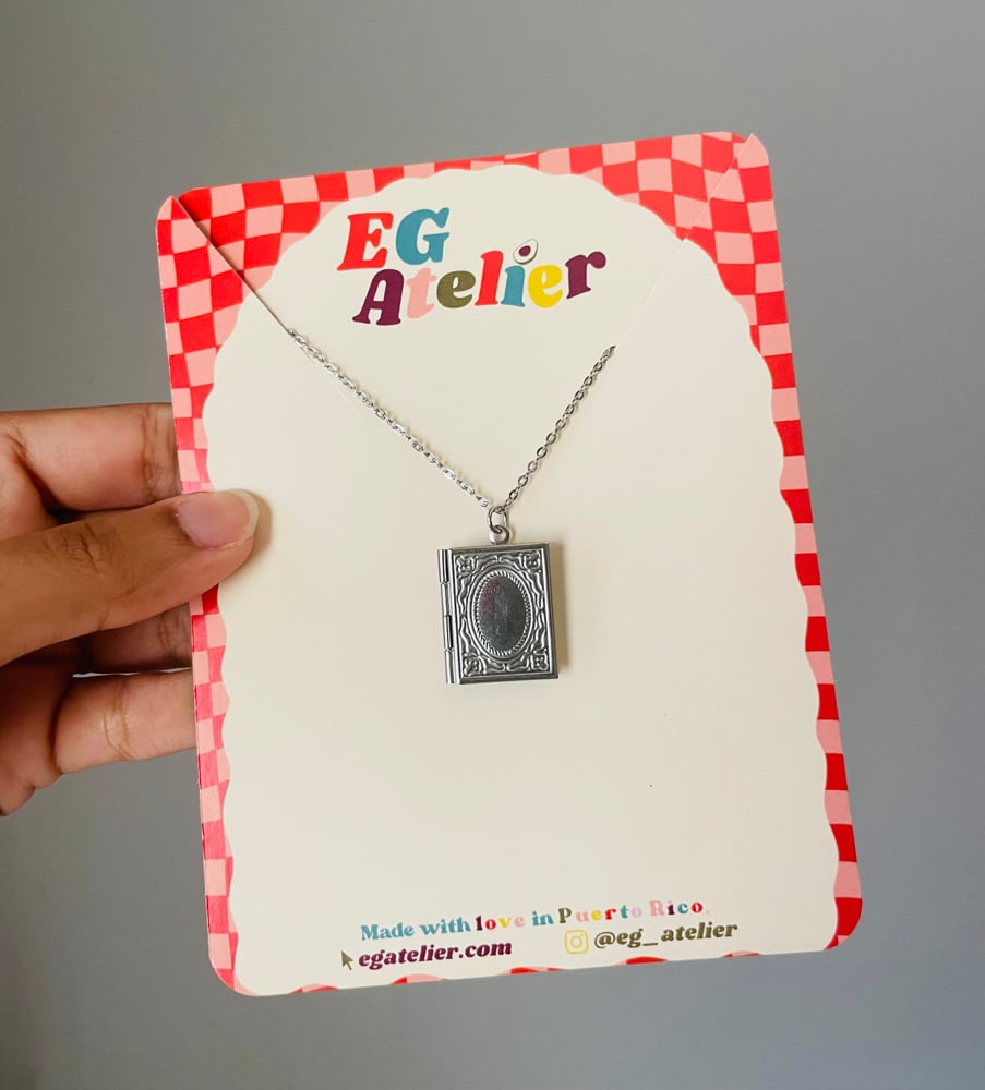 Image of Book Babe Locket Necklace