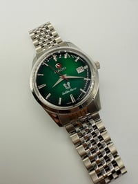 Image 6 of Rado Golden Horse Auto Men’s Watch Green Dial Date Steel Bracelet Swiss Made
