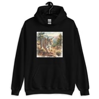 Image 4 of Bobcat Forest Landscape Unisex Hoodie