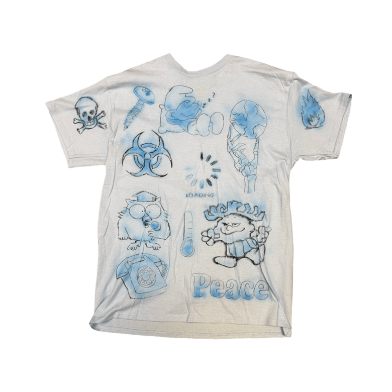 Image of feeling blu - size L light blue tshirt 