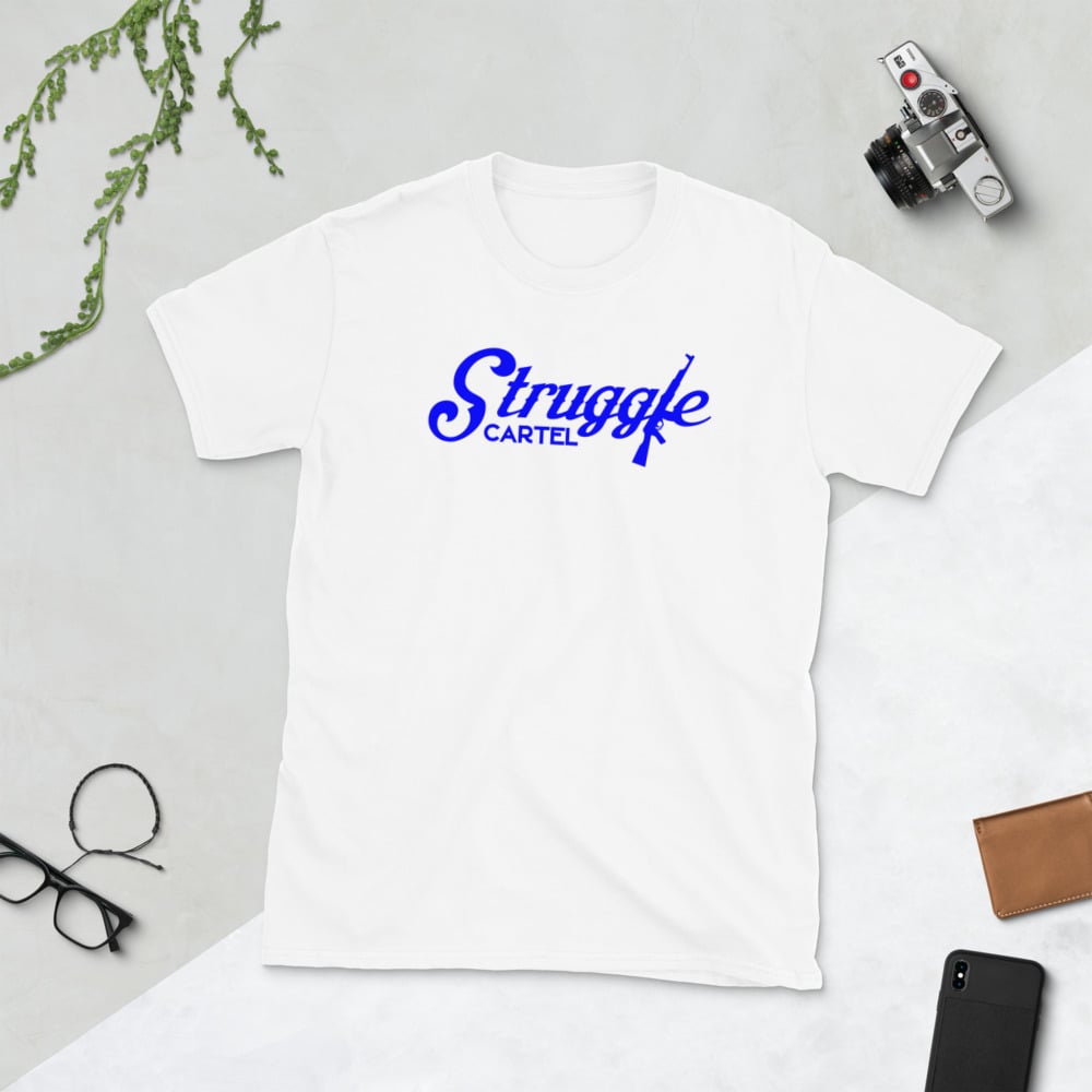 Struggle Cartel blue writing Short-Sleeve