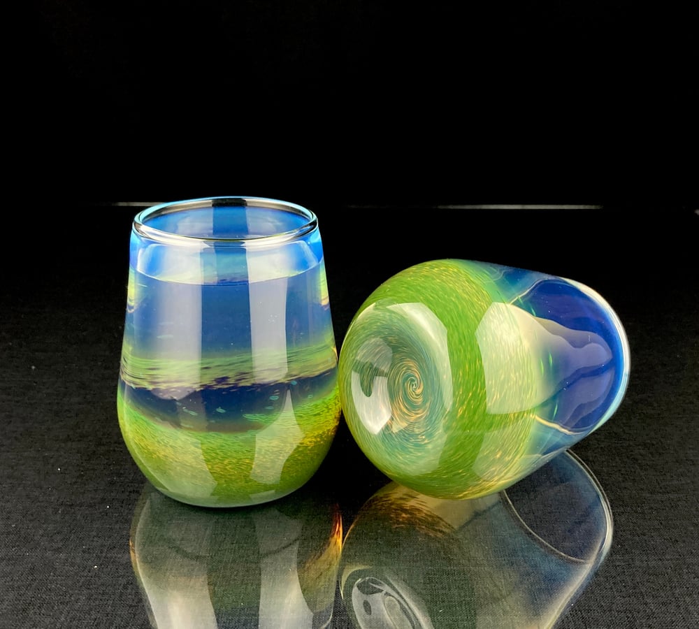 Image of Frit Tumbler - Amazon Night set no.1