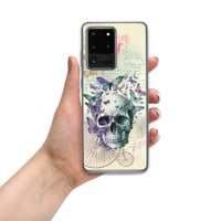 Image 12 of Colorful Human Skull and Butterflies Steampunk Style Clear Case for Samsung®