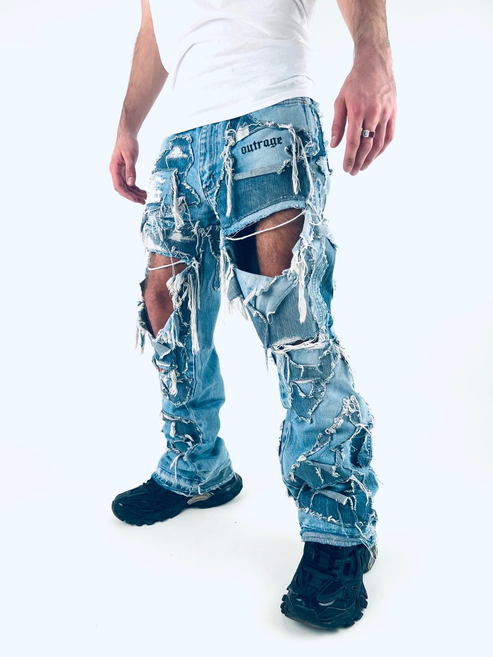 Double trashed denim