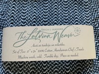 Image 3 of Kitchen Towels, Handwoven 100% cotton, Black/Purple