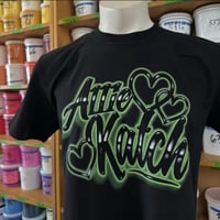 BLACK AIRBRUSH TEE