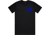 Image 2 of 247 Black T-Shirt W/Royal Blue Writing 