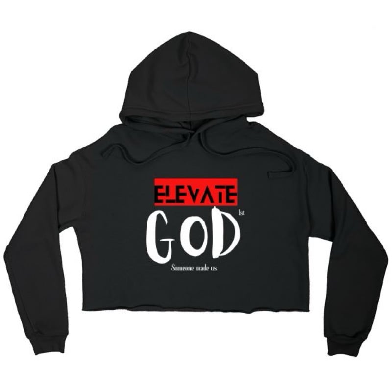 Image of Cropped Hoody -Elevate with God