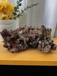 Image 4 of 6lb Rare Hematite Smoky / Rose Quartz Crystal Specimen