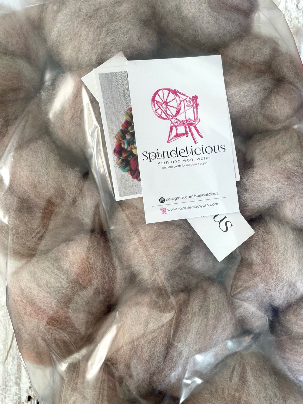 4 oz. • Porcelain Pumpkin roving: on Romney lamb & Columbia lamb from Iron Water Ranch, Targhee