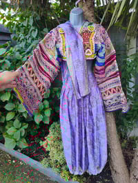 Image 3 of Vintage Fez Crop Tribal Top chest 30 inches