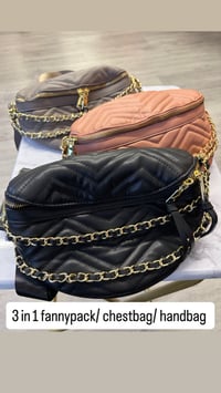 Image 1 of 3 in 1 fannypack/ chestbag/ handbag