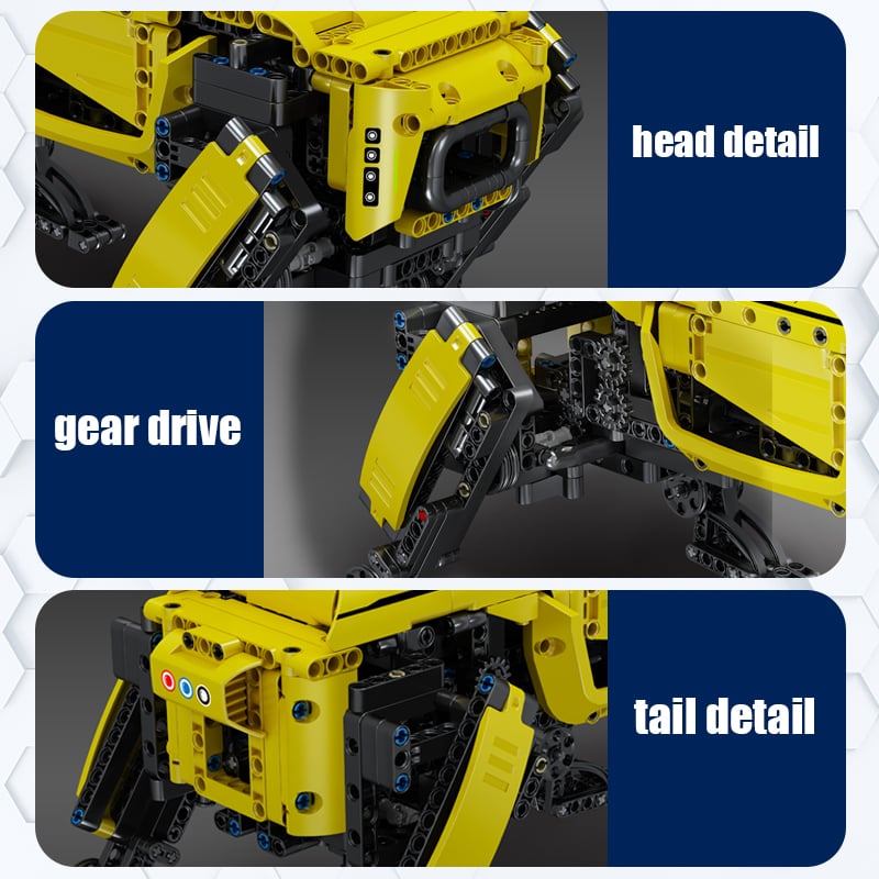 Image of Technical Robot Toys The RC Motorized Boston Dynamics Big Dog Model AlphaDog Building Blocks Bricks 