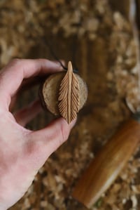 Image 1 of    Feather Pendant Necklace 