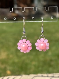Pink Pearl Earrings 