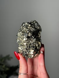 Image 3 of OCTEHYDRAL PYRITE - HUANZALA MINE, PERU D