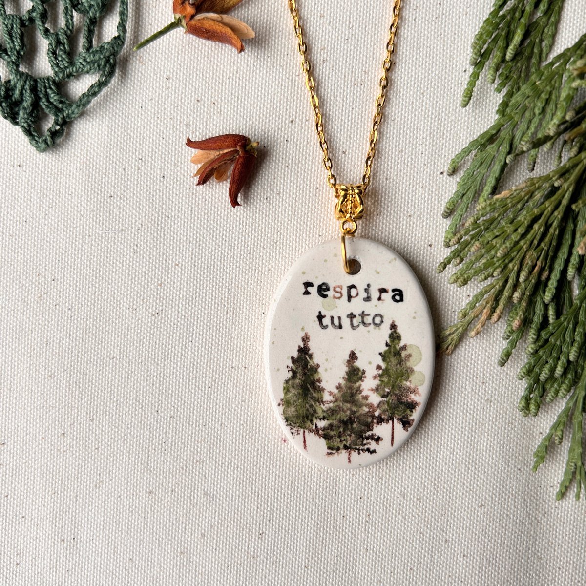 COLLANA CERAMICA - RESPIRA TUTTO