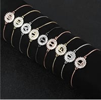 Image 2 of Initial Bling Bracelet