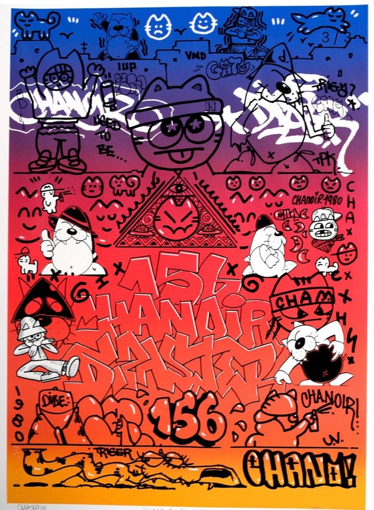 Image of Tirage manuel en sérigraphie, 3 différents dégrades disponibles