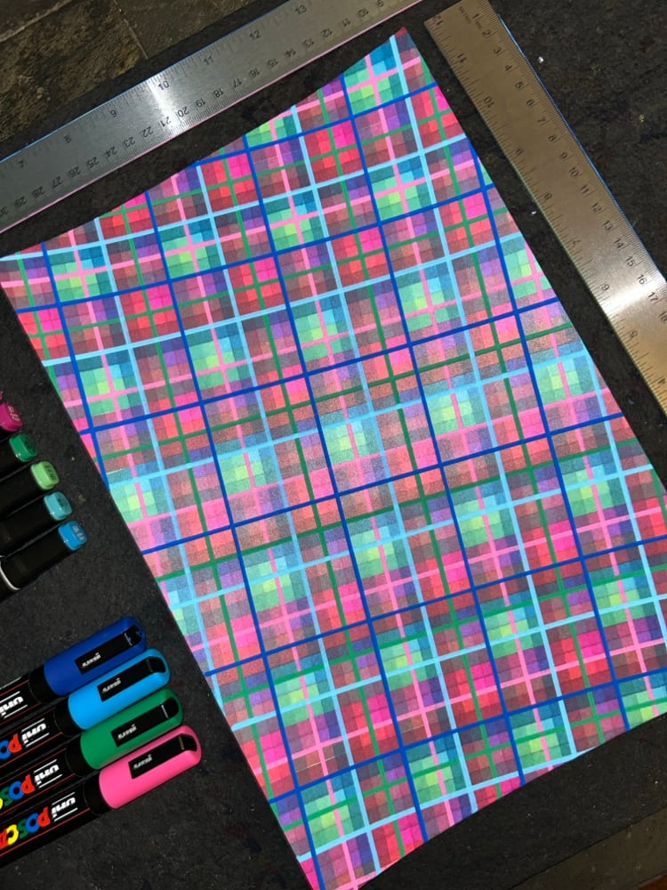 Image of Woven Ribbons of Split Analogous Light 