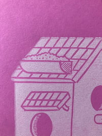 Image 3 of 'I'd Live There 3' Blockprint (Limited Bubblegum)