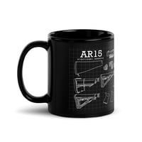 Image 3 of AR15 Black Glossy Mug blueprint 