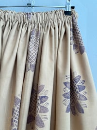 Image 8 of Beige with purple print skirt (xs-xxl)