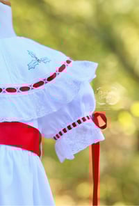 Image 9 of Christmas Holly Portrait Collar Dress
