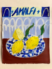 Amalfi Lemons on splatterware 