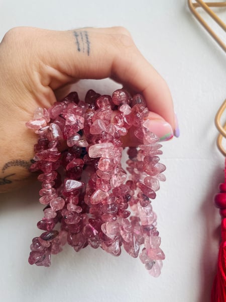 Image of Strawberry Quartz Bracelet