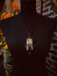 Image 6 of Fire flash labradorite cross necklace 