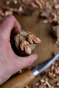 Image 5 of Penny Bun Mushroom~ Earrings 