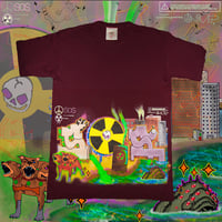 Image 1 of S.O.S “APOCALYSPE” TEE (BURGUNDY)