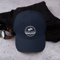 Image 4 of Brackish Wooder Cornhole Dad Hat – Custom Boards & Bags Logo | Adjustable Cotton Twill Cap