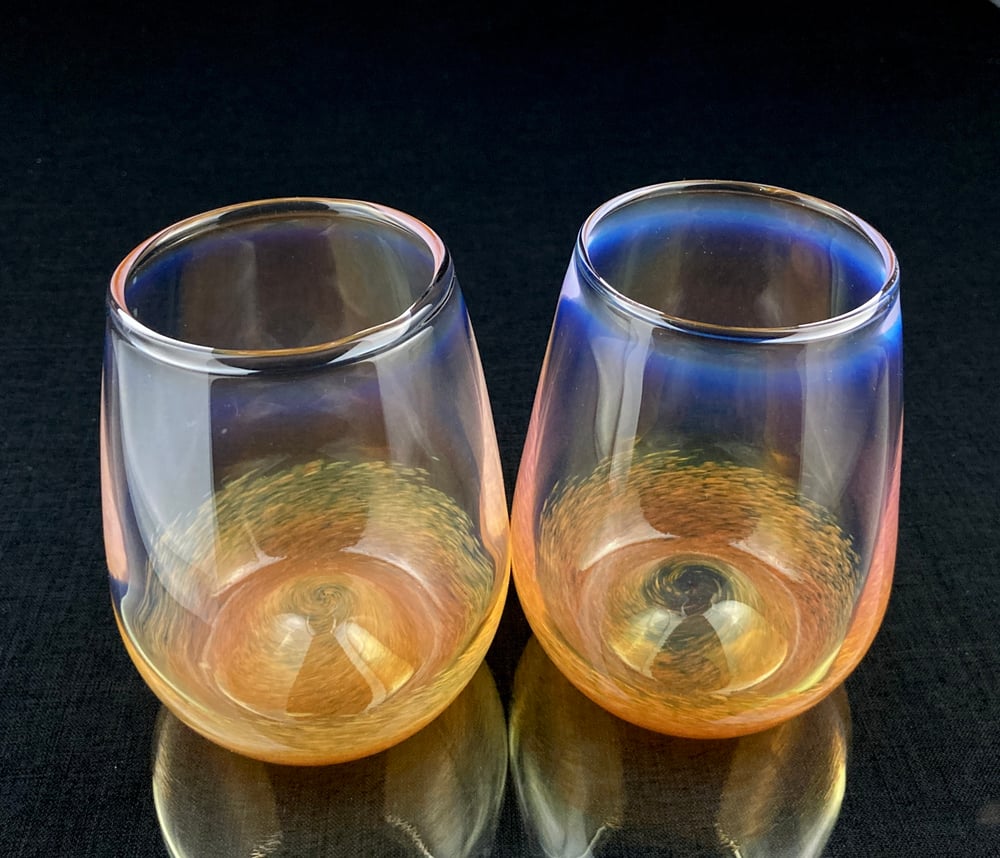 Image of Frit Tumbler - Butterscotch set no.1