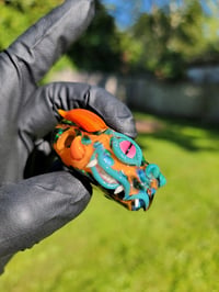 Image 2 of Exp Green Fire Dragon Head Pendant