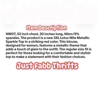 Image 4 of New 3XL Lotus Mile top #782*11