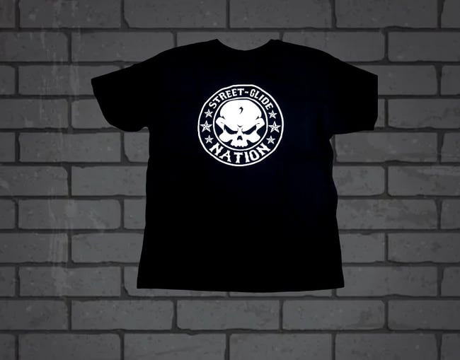 Street Glide Nation OG front logo Black T.