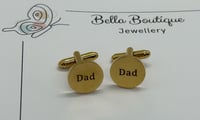 Image 5 of Engraved Dad Cufflinks