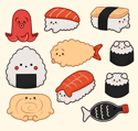 Sushi Tray Stickers