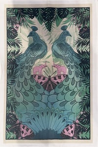 Image 2 of Peacocks Tea Towel