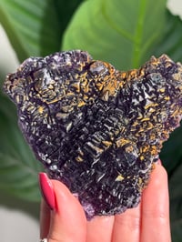 Image 3 of NATURAL RAINBOW IRIDESCENT CUBIC FLUORITE -CHINA- J