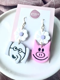 Teacher fun clay earrings