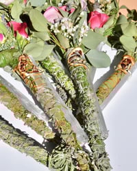 Image 1 of Caged Herb Wand w/ Selenite