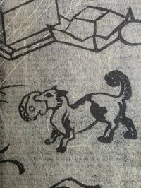 Image 4 of 1800s -Japanese collection GRAVE-YARD “ with preserved webs-2