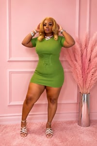 Short Sleeve Mini Kiwi Dress