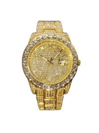 Image 1 of MENS GOLD STAINLESS STEEL WATCH