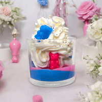 Image 2 of Handmade Unscented Gender Reveal Candle for Boy 