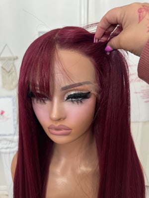 Image of Sangria bangs luxury (custom order)