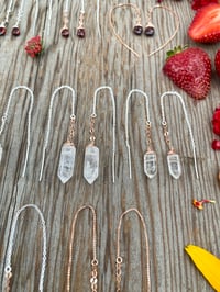 Image 4 of Quartz Threader Earrings